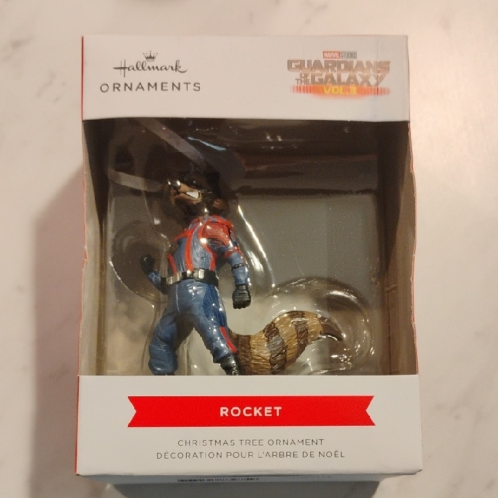 Hallmark Guardians Rocket Ornament - Blue and Red